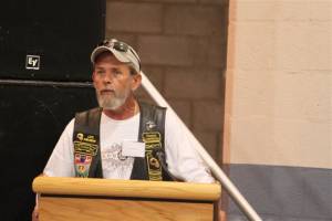 Dr. Patrick Ennis, CVMA - at podium w