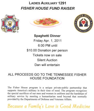 VFW 1291 Aux. Spaghetti Dinner