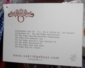 Items In Oak Ridge Boys' Baseket