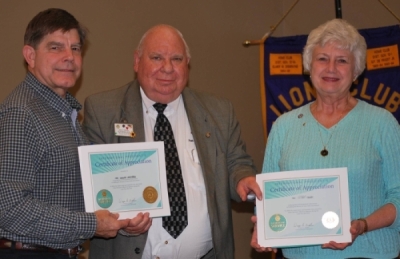 Lions International Certificate of Appreciation