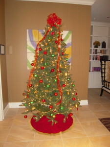 Tree almost complete. Just one more ornament to make it a REAL Tennessee tree.