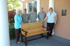 Andrea Lawrence, SSPC Clint Reid, SGT Chris Evans, COL. M. Dennis France, and House Manager Rebecca wood